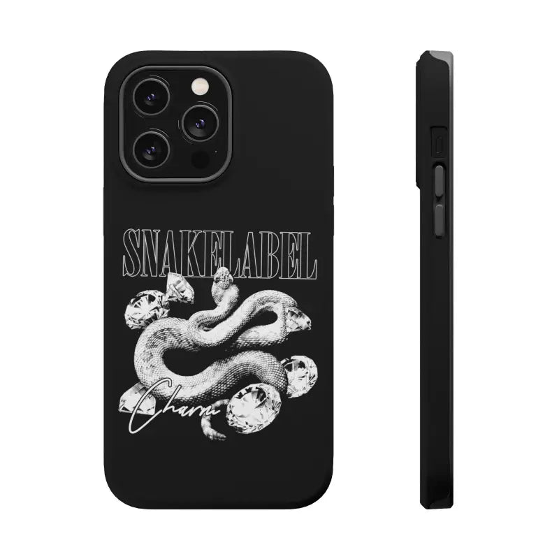 Magnetic Snake Tough Cases with Embedded Magnet Module - Impact - Resistant iPhone Cover snake - label