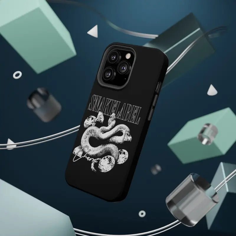 Magnetic Snake Tough Cases with Embedded Magnet Module - Impact - Resistant iPhone Cover snake - label