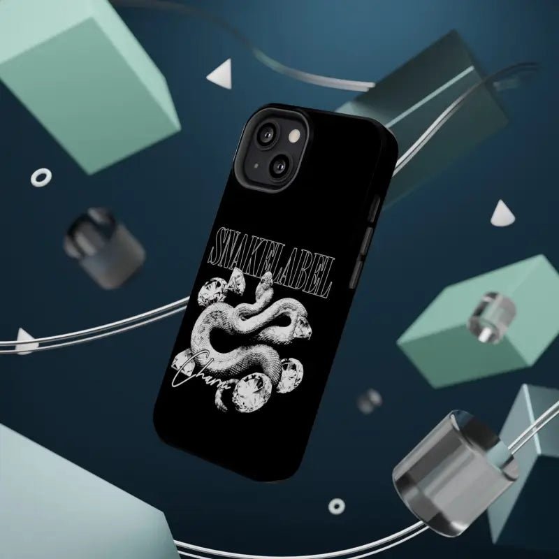 Magnetic Snake Tough Cases with Embedded Magnet Module - Impact - Resistant iPhone Cover snake - label