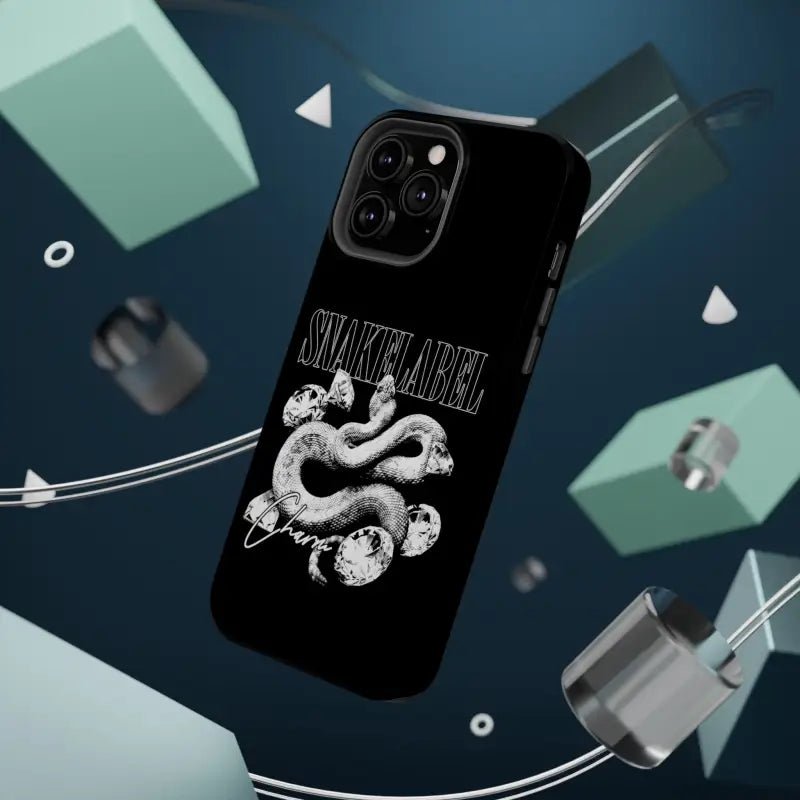 Magnetic Snake Tough Cases with Embedded Magnet Module - Impact - Resistant iPhone Cover snake - label
