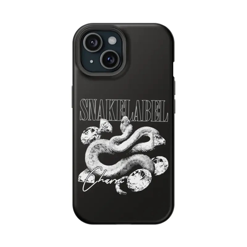 Magnetic Snake Tough Cases with Embedded Magnet Module - Impact - Resistant iPhone Cover snake - label