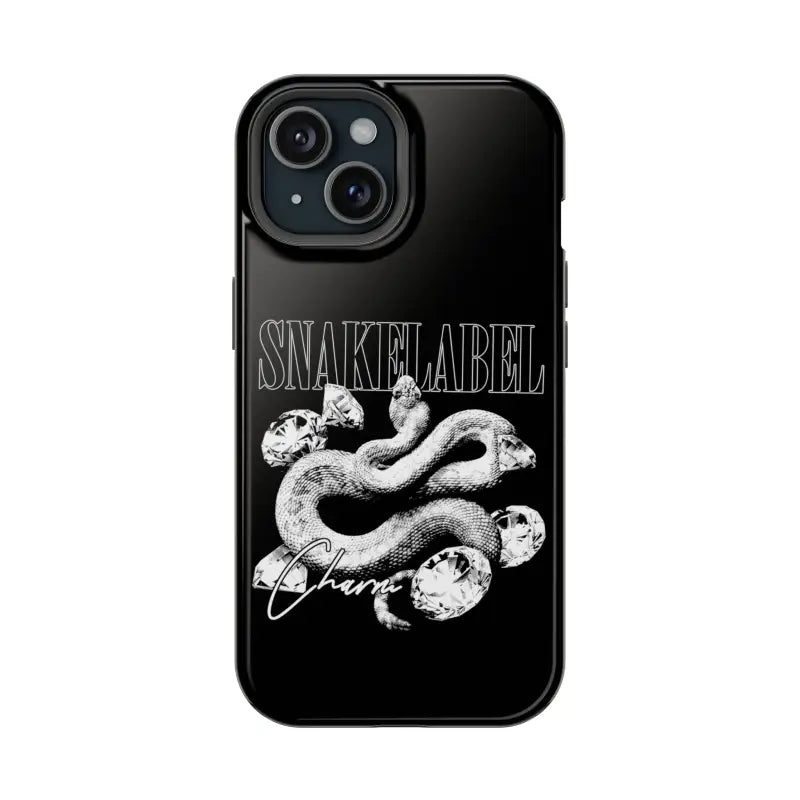 Magnetic Snake Tough Cases with Embedded Magnet Module - Impact - Resistant iPhone Cover snake - label