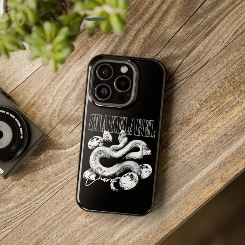 Magnetic Snake Tough Cases with Embedded Magnet Module - Impact - Resistant iPhone Cover snake - label