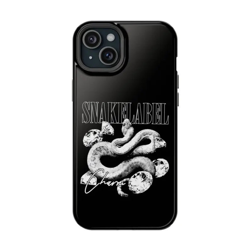 Magnetic Snake Tough Cases with Embedded Magnet Module - Impact - Resistant iPhone Cover snake - label
