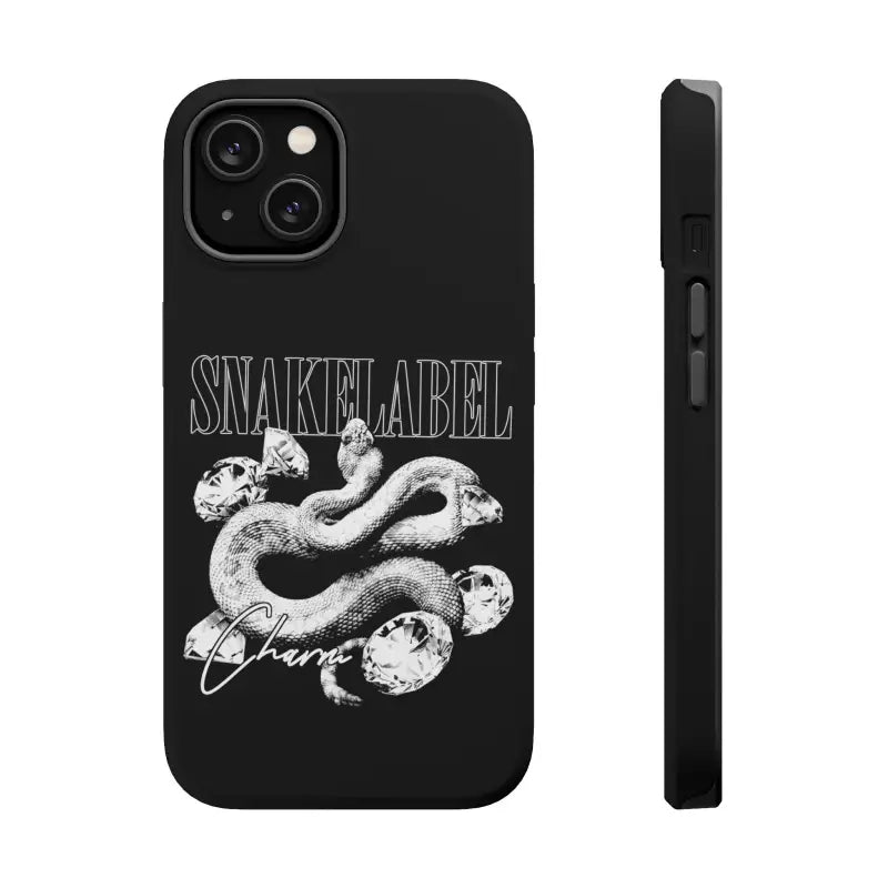 Magnetic Snake Tough Cases with Embedded Magnet Module - Impact - Resistant iPhone Cover snake - label