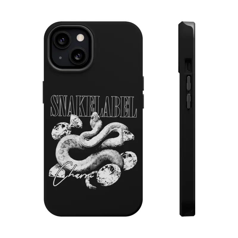 Magnetic Snake Tough Cases with Embedded Magnet Module - Impact - Resistant iPhone Cover snake - label