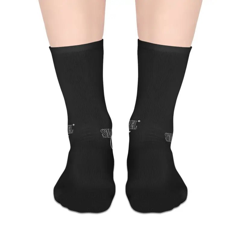 Mid - Length Personalized Crew Socks - 100% Polyester Comfort snake - label