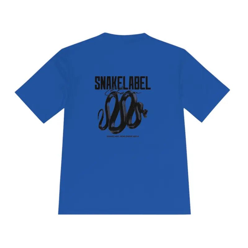 Moisture Wicking Athletic snake Tee - Lightweight Breathable Performance Shirt with PosiChargeĀ® Technology and Set - in Sleeves snake - label