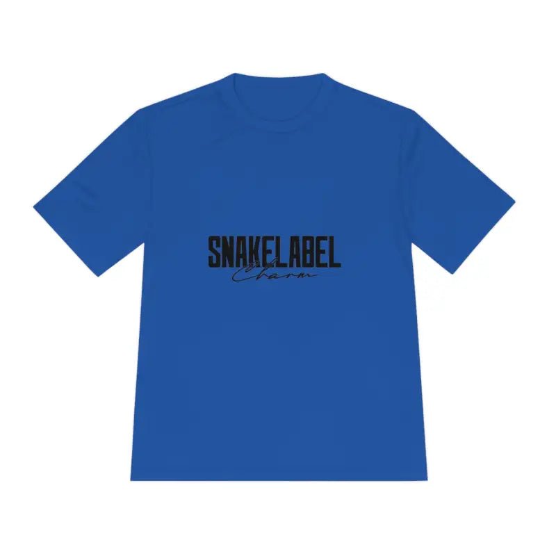 Moisture Wicking Athletic snake Tee - Lightweight Breathable Performance Shirt with PosiChargeĀ® Technology and Set - in Sleeves snake - label