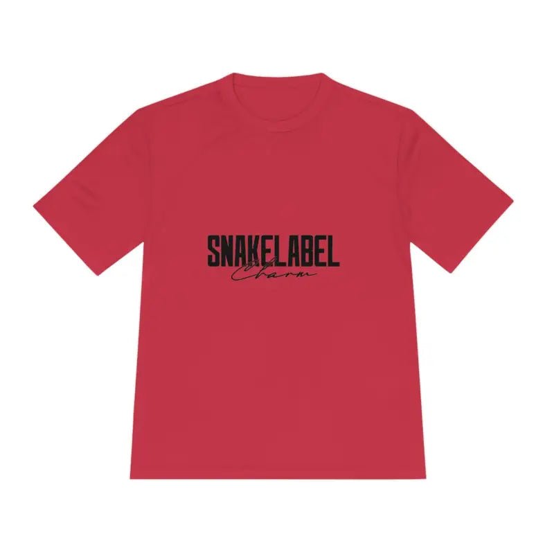 Moisture Wicking Athletic snake Tee - Lightweight Breathable Performance Shirt with PosiChargeĀ® Technology and Set - in Sleeves snake - label