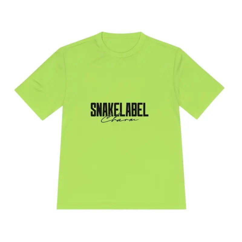 Moisture Wicking Athletic snake Tee - Lightweight Breathable Performance Shirt with PosiChargeĀ® Technology and Set - in Sleeves snake - label