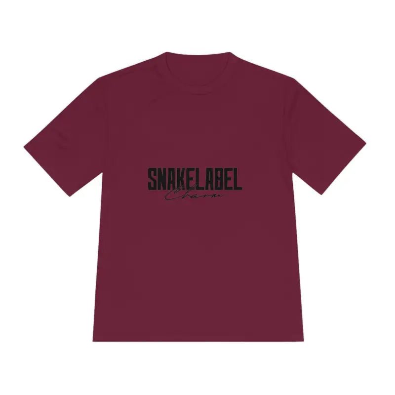 Moisture Wicking Athletic snake Tee - Lightweight Breathable Performance Shirt with PosiChargeĀ® Technology and Set - in Sleeves snake - label