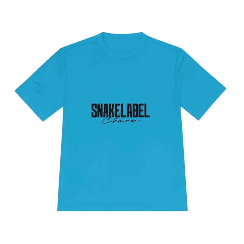Moisture Wicking Athletic snake Tee - Lightweight Breathable Performance Shirt with PosiChargeĀ® Technology and Set - in Sleeves snake - label