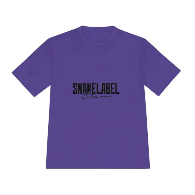 Moisture Wicking Athletic snake Tee - Lightweight Breathable Performance Shirt with PosiChargeĀ® Technology and Set - in Sleeves snake - label