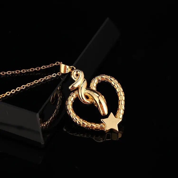 Shaped Zodiac Animal Pendant with Adjustable Circumference, Copper Material, and Unique Design snake - label