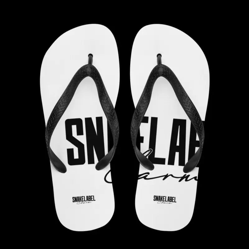 Snake Flip - Flops with Customizable Snake Design & Rubber Sole - Unmatched Comfort & Style snake - label