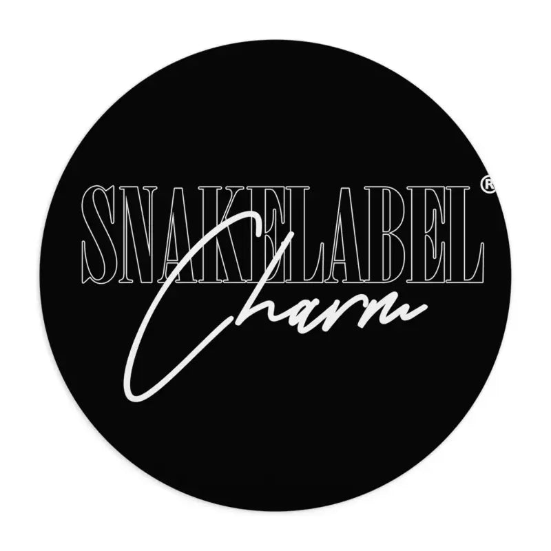 Snake Mouse Pad with Non - Slip Rubber Bottom - Comfortable & Durable - 2 Shapes Available snake - label