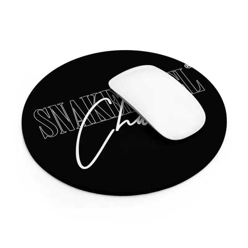 Snake Mouse Pad with Non - Slip Rubber Bottom - Comfortable & Durable - 2 Shapes Available snake - label