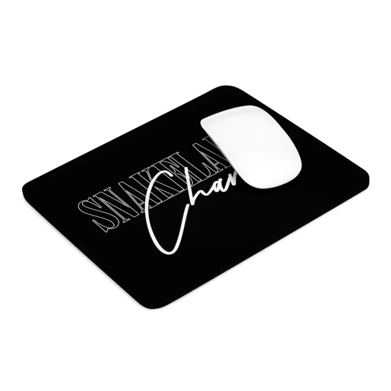 Snake Mouse Pad with Non - Slip Rubber Bottom - Comfortable & Durable - 2 Shapes Available snake - label