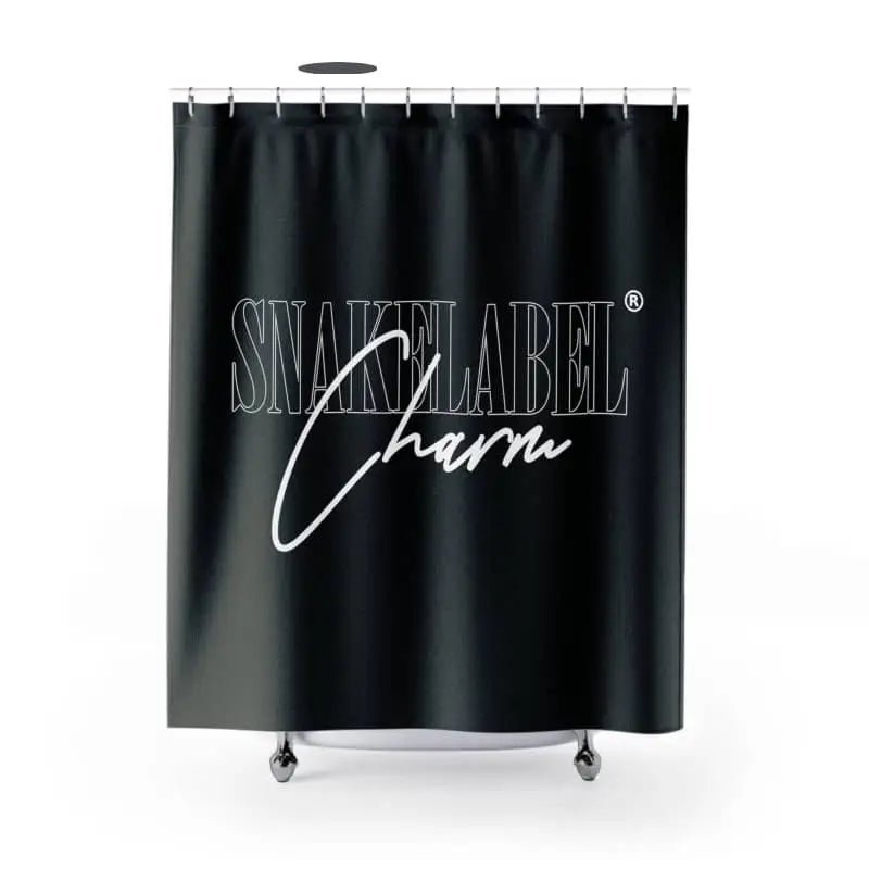 Snake Shower Curtains Set - Durable Polyester, One - Sided Print, Perfect Fit (Size Variance +/ - 2") snake - label