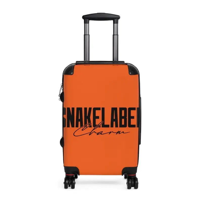 Snake Suitcase: Polycarbonate & ABS Hard - Shell, 360° Swivel Wheels, Built - In Lock, Adjustable Telescopic Handle snake - label