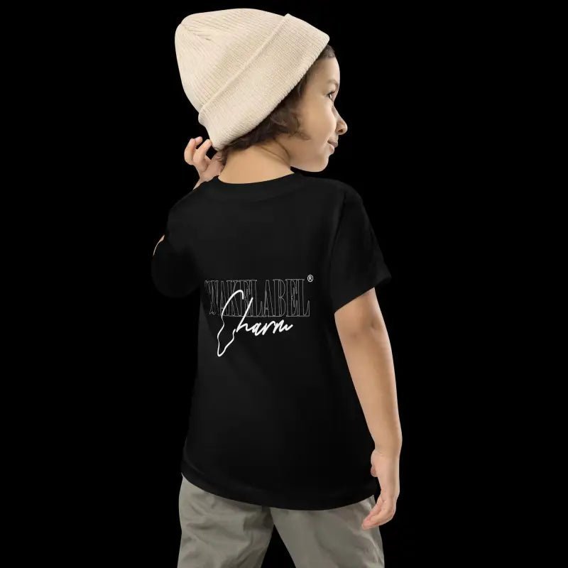 "Snake Toddler Tee - 100% Cotton, Relaxed Fit, Ethically Sourced for Comfort" snake - label