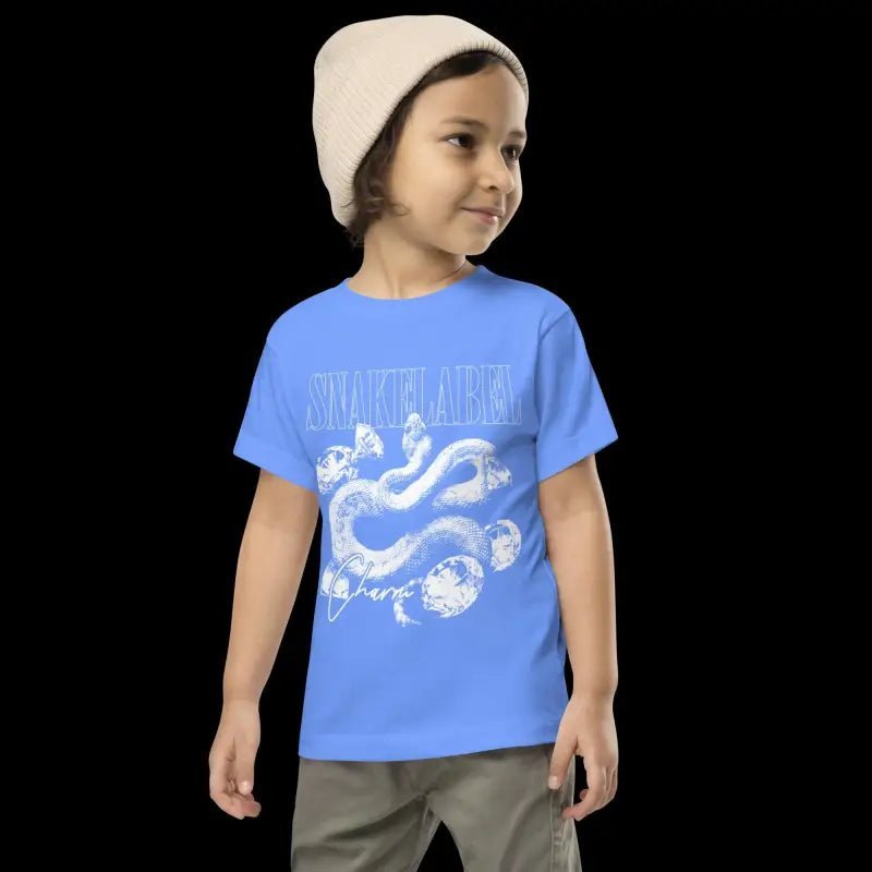"Snake Toddler Tee - 100% Cotton, Relaxed Fit, Ethically Sourced for Comfort" snake - label