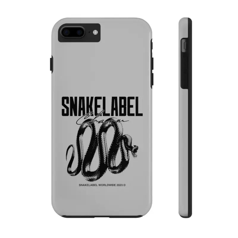 Snake Tough Phone Cases with 2 - Layer Protection & Wireless Charging Compatibility snake - label