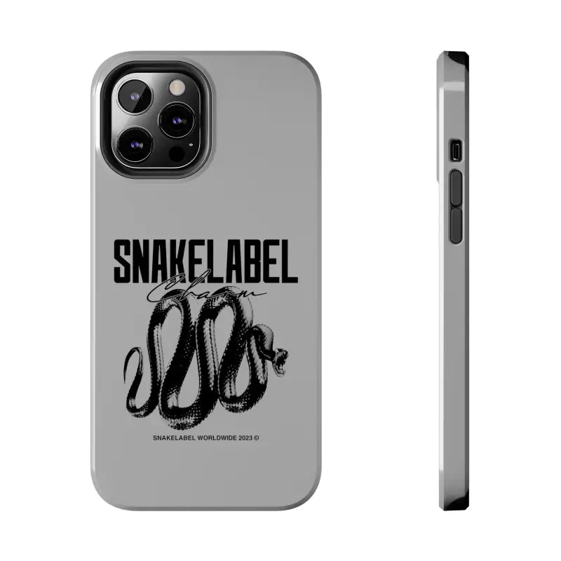 Snake Tough Phone Cases with 2 - Layer Protection & Wireless Charging Compatibility snake - label