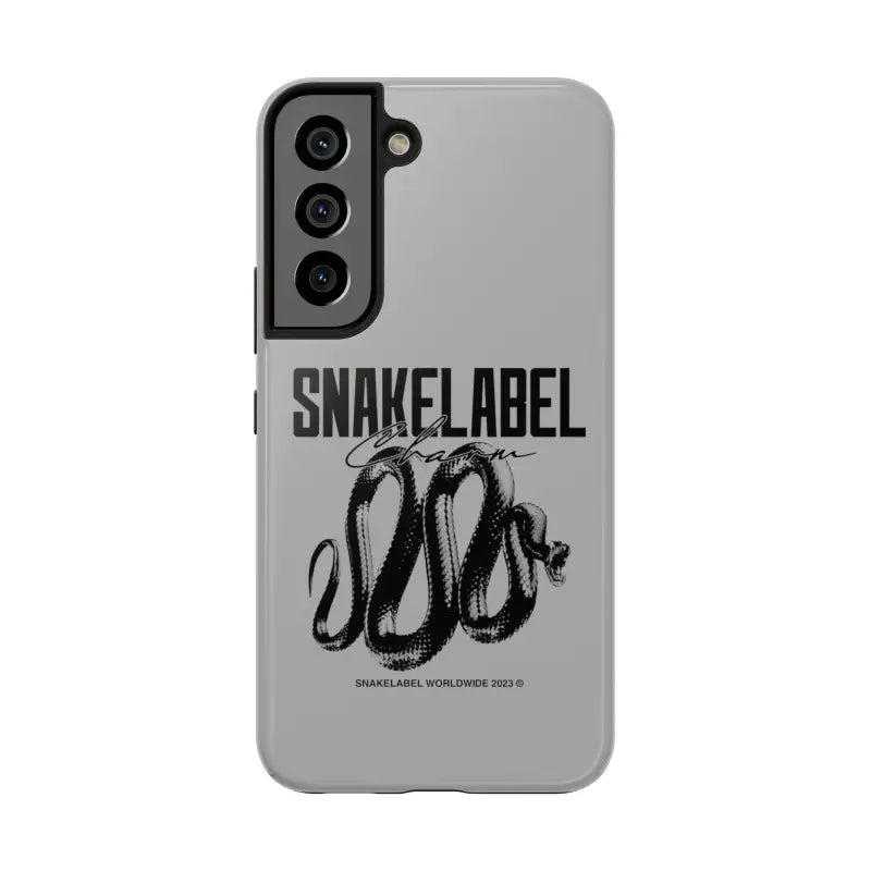 Snake Tough Phone Cases with 2 - Layer Protection & Wireless Charging Compatibility snake - label