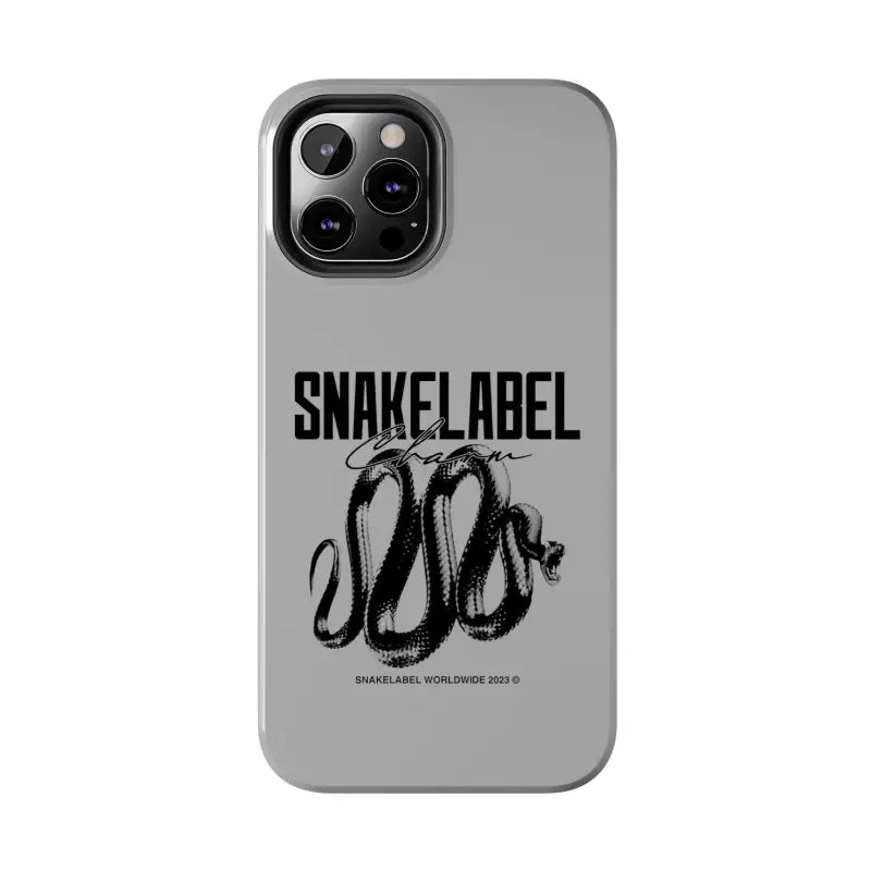 Snake Tough Phone Cases with 2 - Layer Protection & Wireless Charging Compatibility snake - label