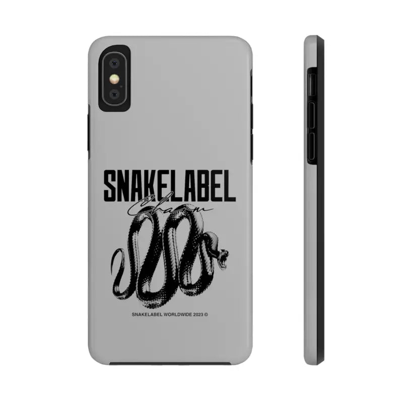 Snake Tough Phone Cases with 2 - Layer Protection & Wireless Charging Compatibility snake - label