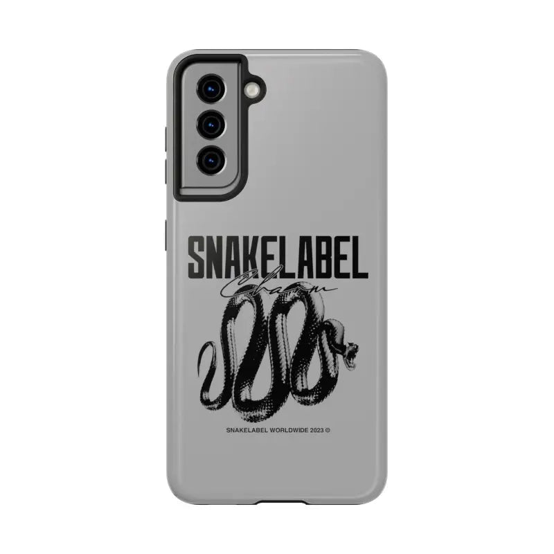 Snake Tough Phone Cases with 2 - Layer Protection & Wireless Charging Compatibility snake - label