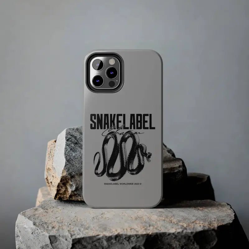 Snake Tough Phone Cases with 2 - Layer Protection & Wireless Charging Compatibility snake - label