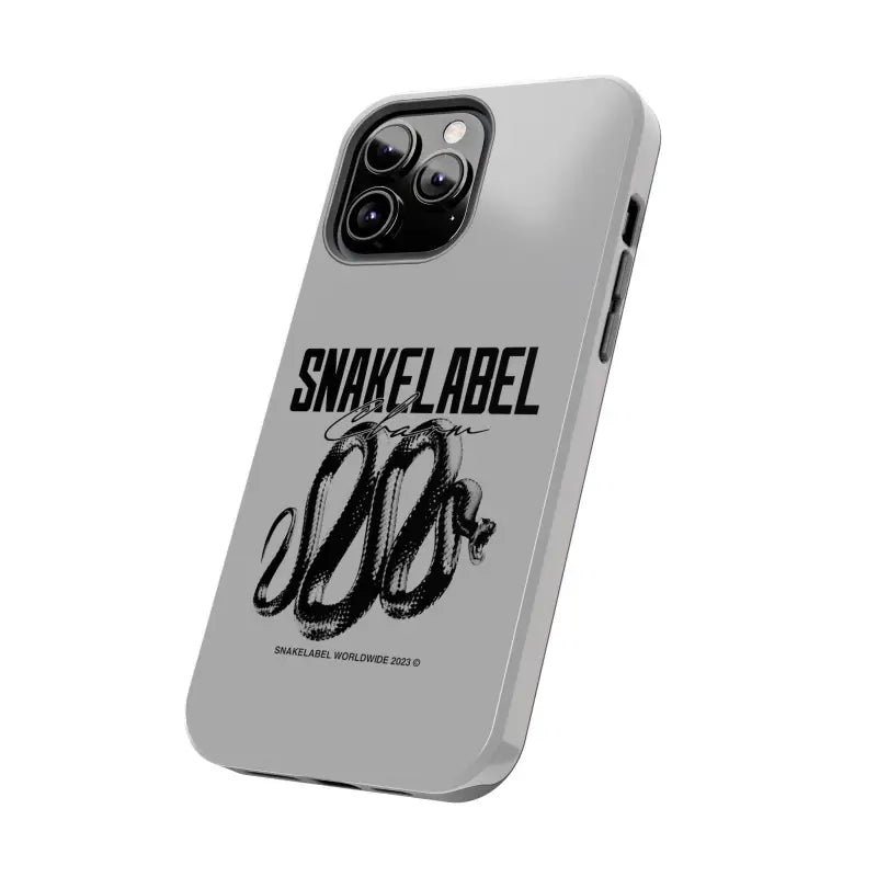 Snake Tough Phone Cases with 2 - Layer Protection & Wireless Charging Compatibility snake - label