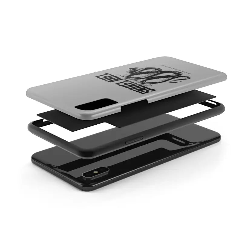 Snake Tough Phone Cases with 2 - Layer Protection & Wireless Charging Compatibility snake - label