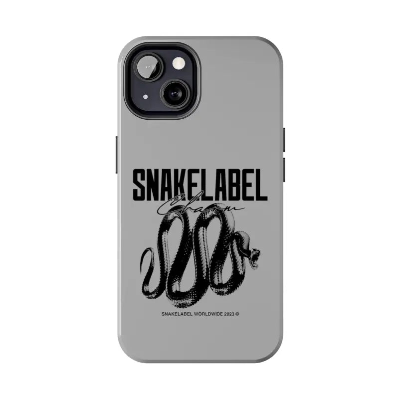 Snake Tough Phone Cases with 2 - Layer Protection & Wireless Charging Compatibility snake - label