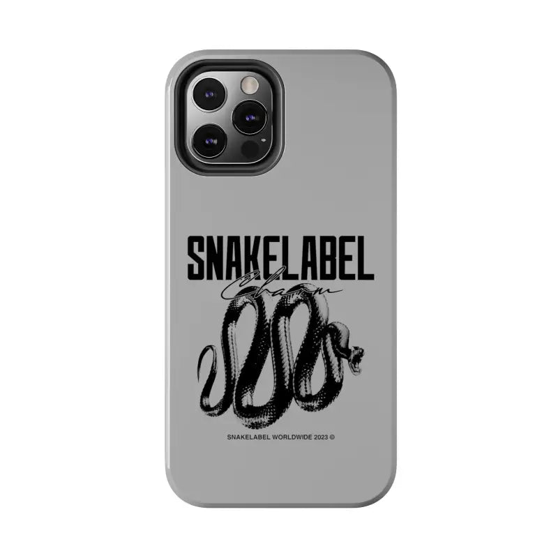 Snake Tough Phone Cases with 2 - Layer Protection & Wireless Charging Compatibility snake - label