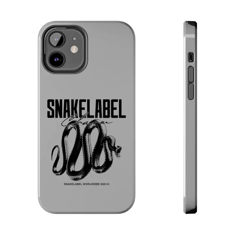 Snake Tough Phone Cases with 2 - Layer Protection & Wireless Charging Compatibility snake - label