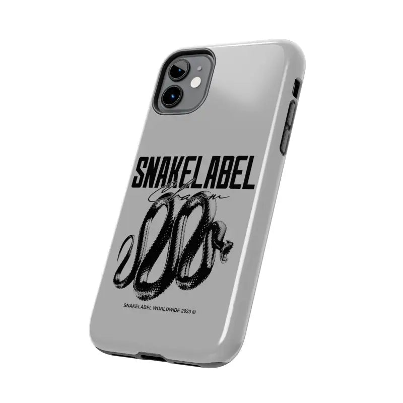 Snake Tough Phone Cases with 2 - Layer Protection & Wireless Charging Compatibility snake - label