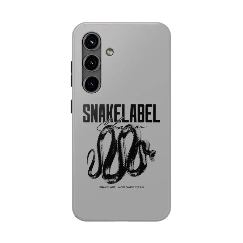 Snake Tough Phone Cases with 2 - Layer Protection & Wireless Charging Compatibility snake - label