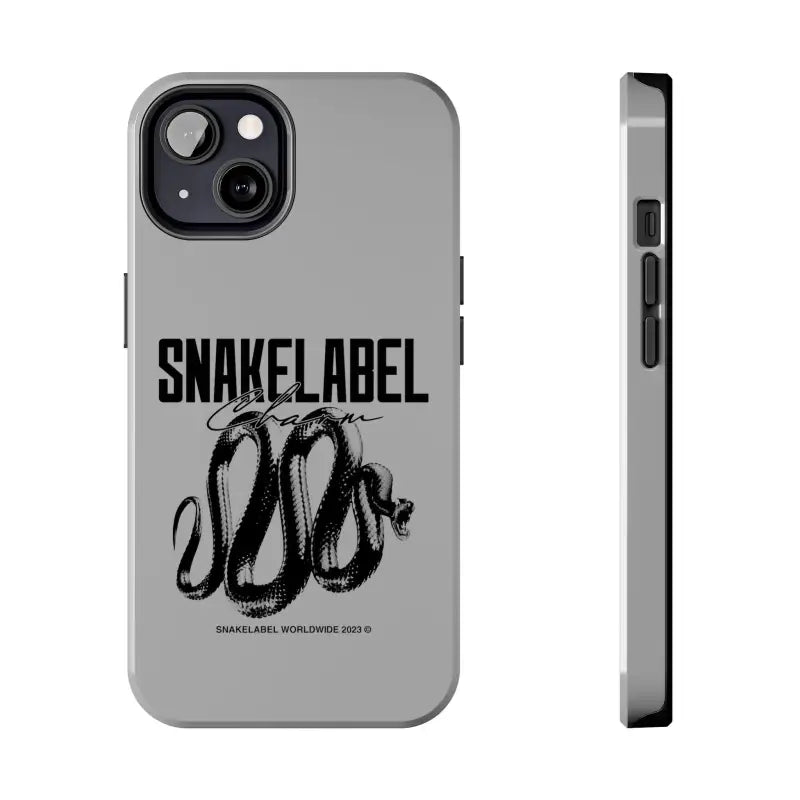 Snake Tough Phone Cases with 2 - Layer Protection & Wireless Charging Compatibility snake - label