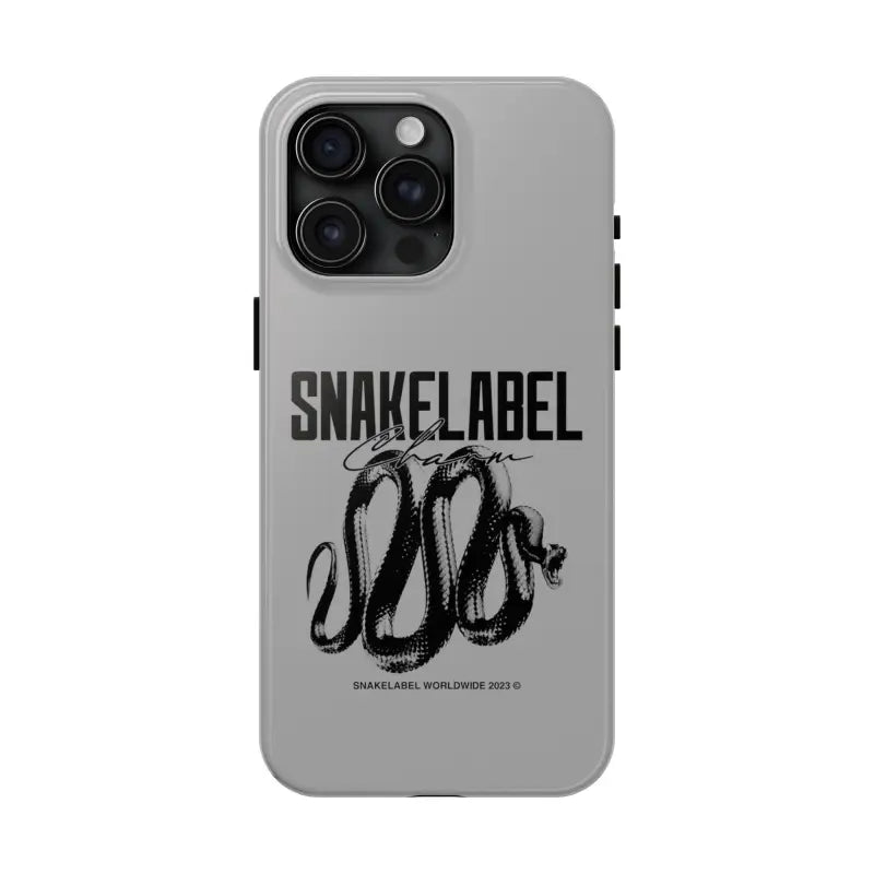 Snake Tough Phone Cases with 2 - Layer Protection & Wireless Charging Compatibility snake - label