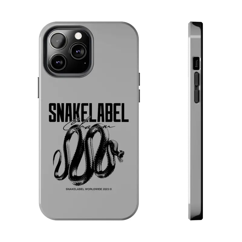 Snake Tough Phone Cases with 2 - Layer Protection & Wireless Charging Compatibility snake - label