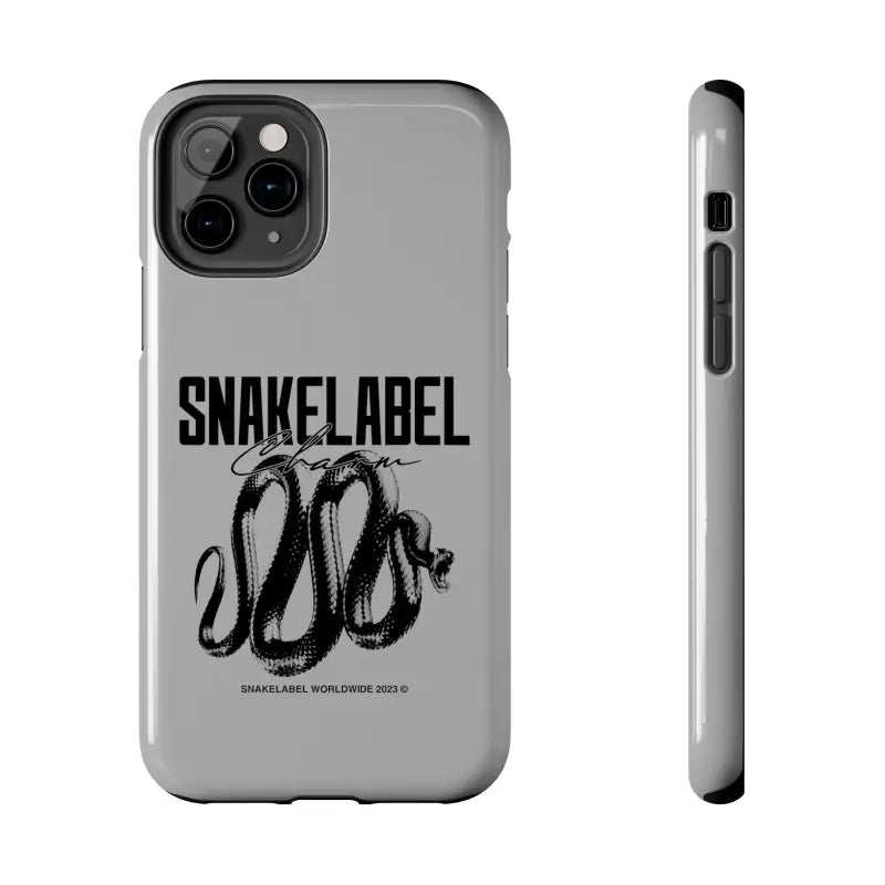 Snake Tough Phone Cases with 2 - Layer Protection & Wireless Charging Compatibility snake - label