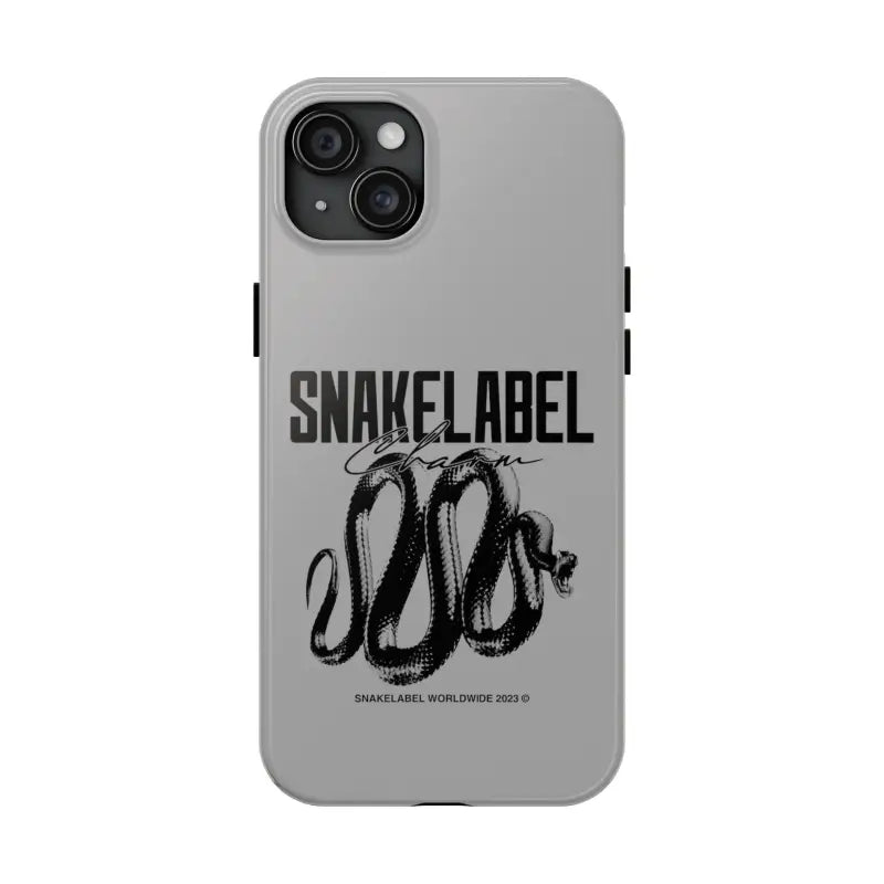 Snake Tough Phone Cases with 2 - Layer Protection & Wireless Charging Compatibility snake - label
