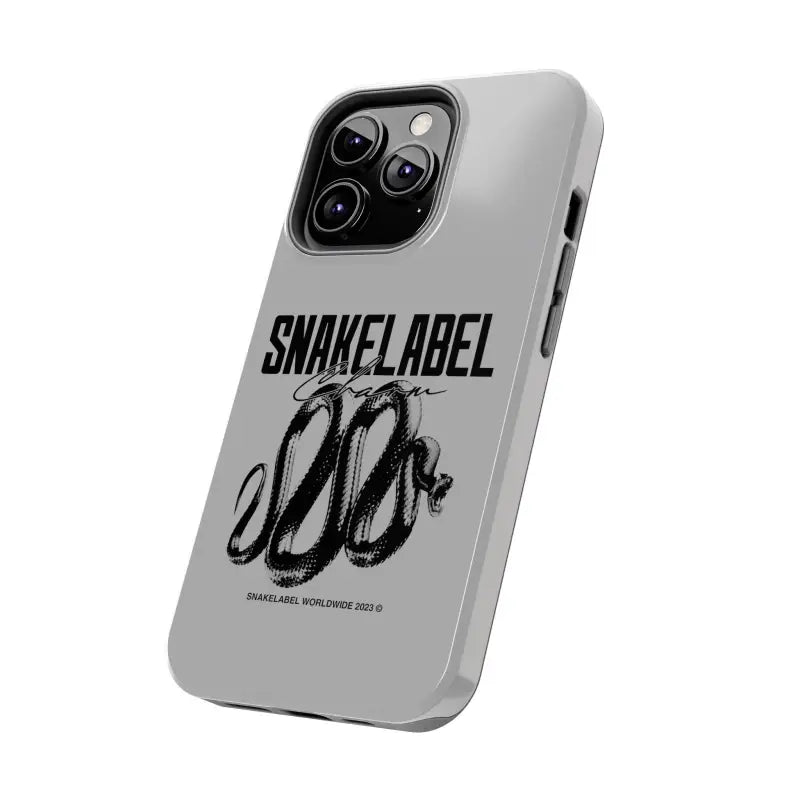 Snake Tough Phone Cases with 2 - Layer Protection & Wireless Charging Compatibility snake - label