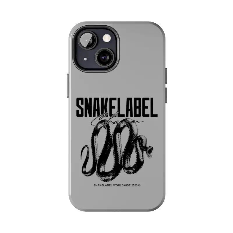 Snake Tough Phone Cases with 2 - Layer Protection & Wireless Charging Compatibility snake - label