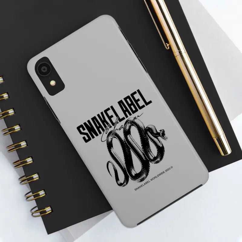 Snake Tough Phone Cases with 2 - Layer Protection & Wireless Charging Compatibility snake - label
