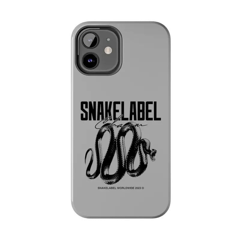 Snake Tough Phone Cases with 2 - Layer Protection & Wireless Charging Compatibility snake - label